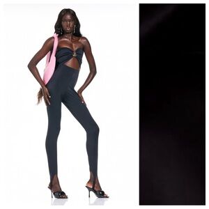 NWT. Zara Special collection x Barbie™ Mattel Black Strapless Jumpsuit. Size L.
